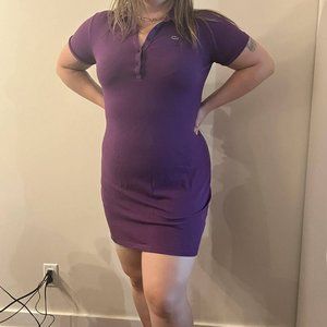 Lacoste purple t-shirt dress